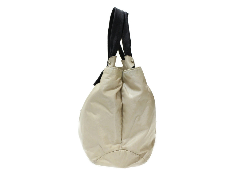 Salvatore Ferragamo Handbag Bag Tote Rion Black Beige Vara